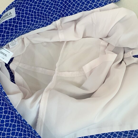 Annika Golf Skort Womens 4 Purple White Side Zip Pocket Abstract Geometric sport - Picture 9 of 10